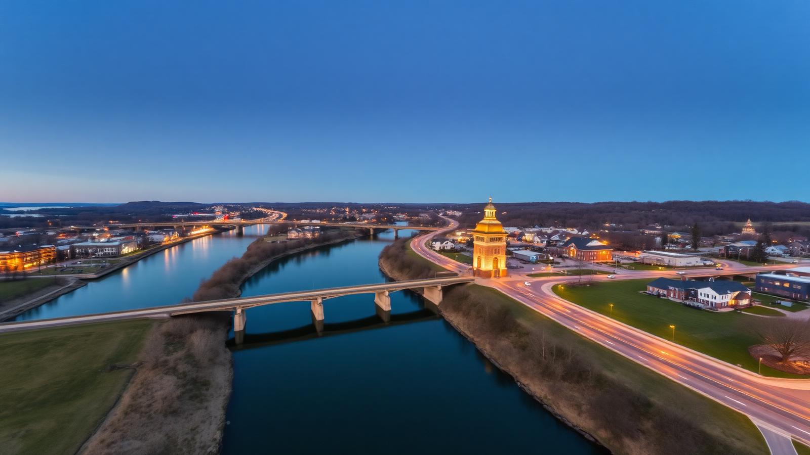 Riverfront Rising — Aerial film still
